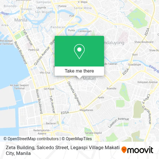 Zeta Building, Salcedo Street, Legaspi Village Makati City map