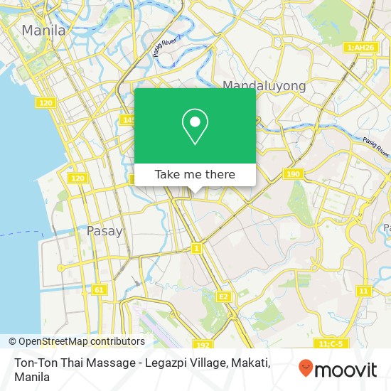 Ton-Ton Thai Massage - Legazpi Village, Makati map
