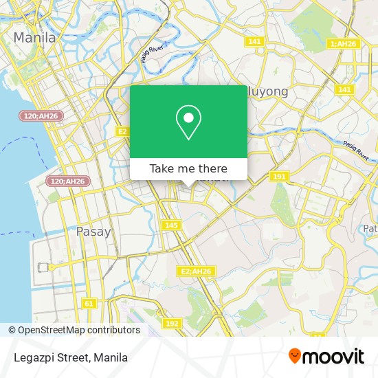 Legazpi Street map