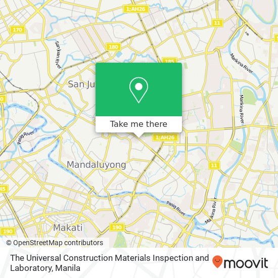 The Universal Construction Materials Inspection and Laboratory map