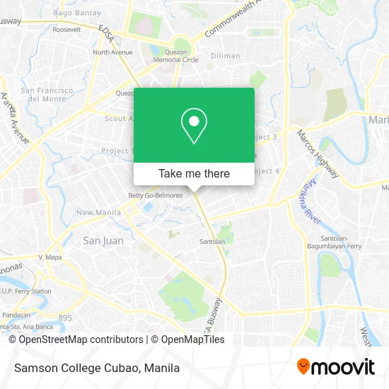 Samson College Cubao map