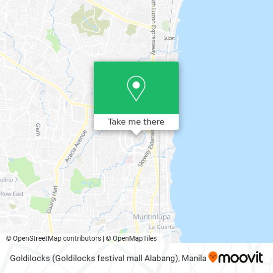 Goldilocks (Goldilocks festival mall Alabang) map