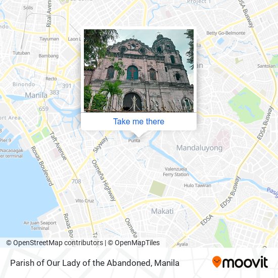 Parish of Our Lady of the Abandoned map