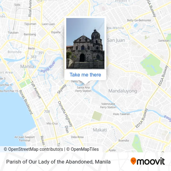 Parish of Our Lady of the Abandoned map