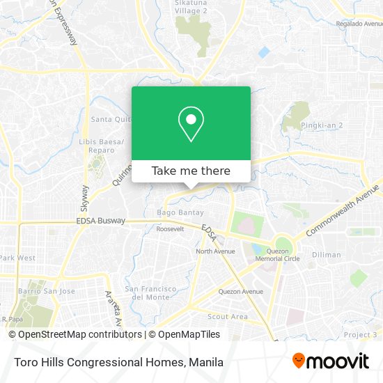 Toro Hills Congressional Homes map