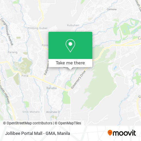 Jollibee Portal Mall - GMA map