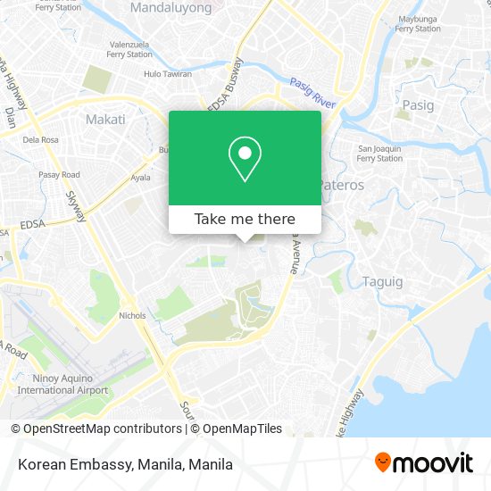 Korean Embassy, Manila map