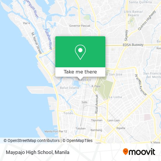 Maypajo High School map