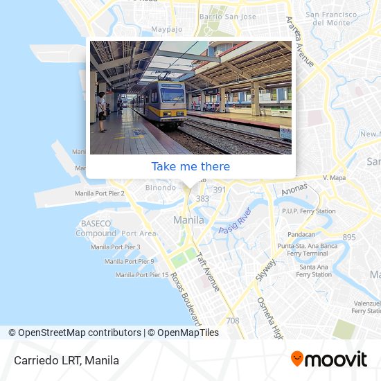 Carriedo LRT map