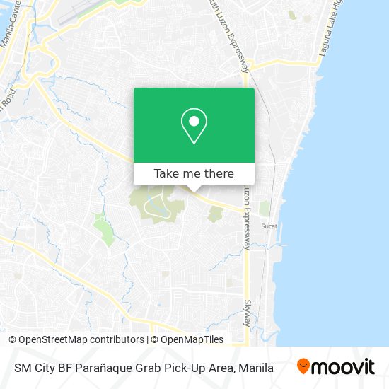 SM City BF Parañaque Grab Pick-Up Area map