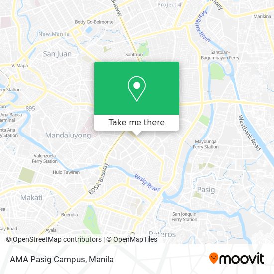 AMA Pasig Campus map