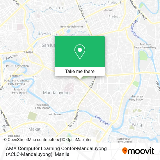 AMA Computer Learning Center-Mandaluyong (ACLC-Mandaluyong) map