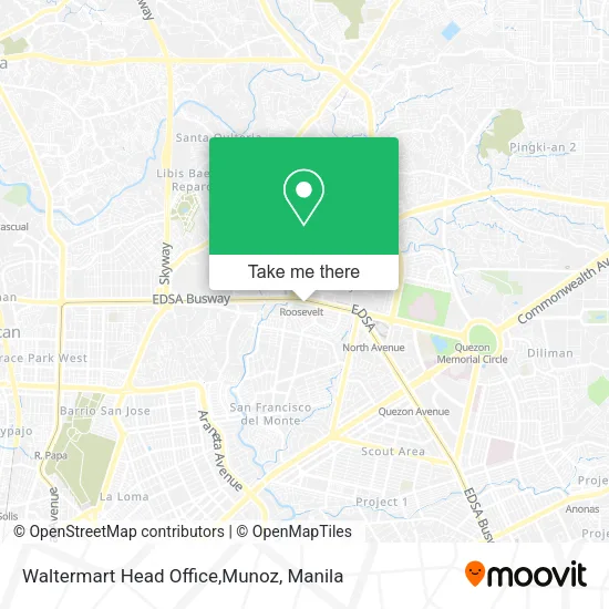 Waltermart Head Office,Munoz map