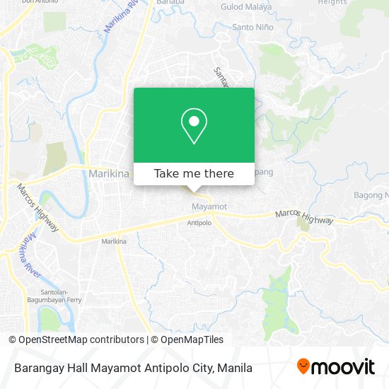 Barangay Hall Mayamot Antipolo City map
