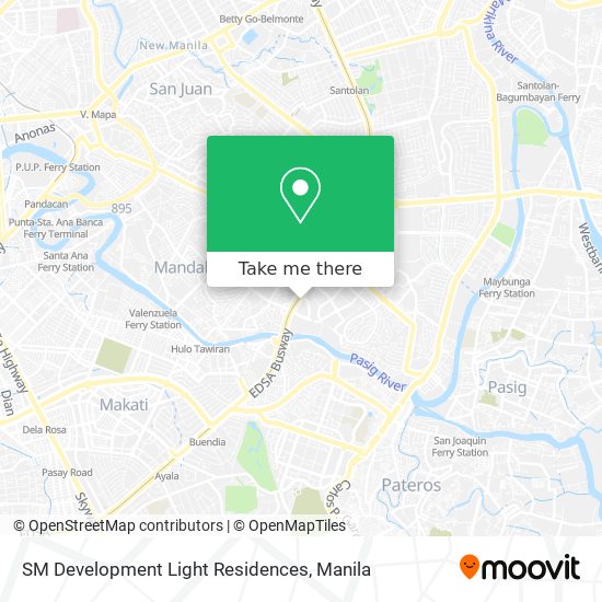 SM Development Light Residences map