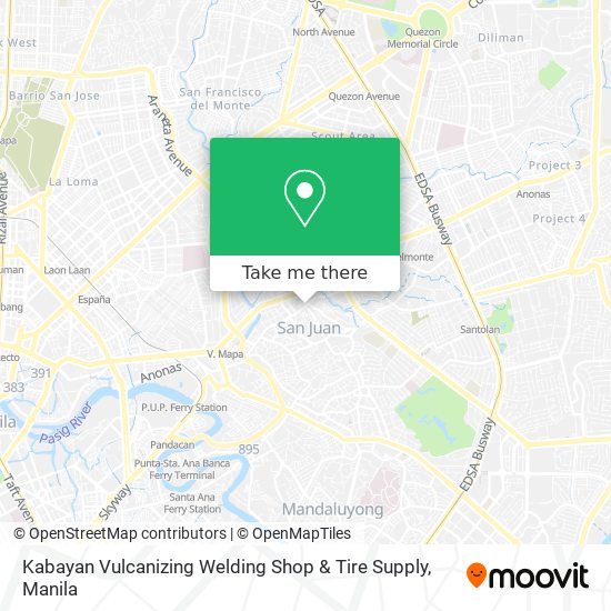 Kabayan Vulcanizing Welding Shop & Tire Supply map