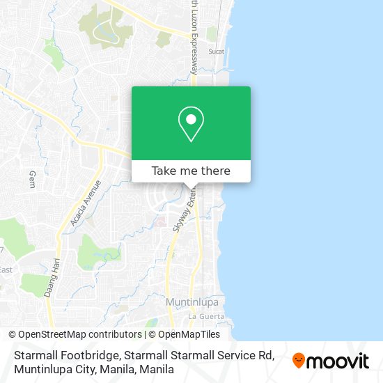Starmall Footbridge, Starmall Starmall Service Rd, Muntinlupa City, Manila map
