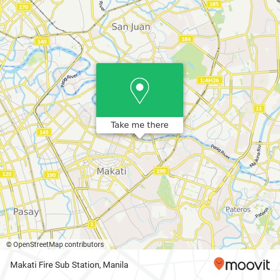 Makati Fire Sub Station map