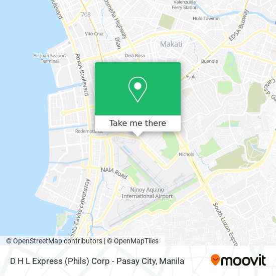 D H L Express (Phils) Corp - Pasay City map