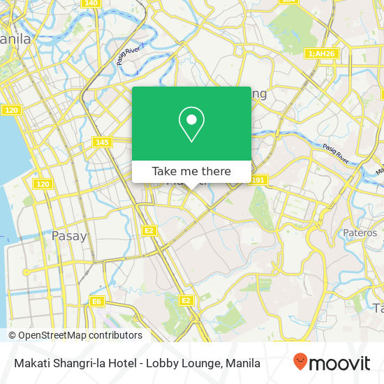 Makati Shangri-la Hotel - Lobby Lounge map