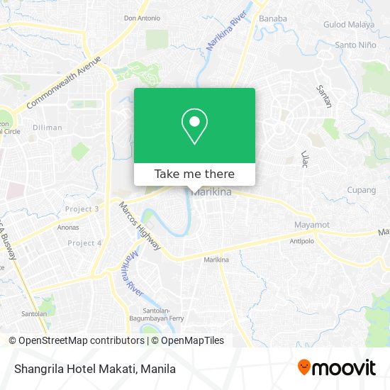 Shangrila Hotel Makati map