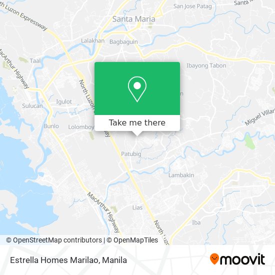 Estrella Homes Marilao map