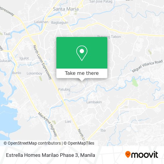 Estrella Homes Marilao Phase 3 map