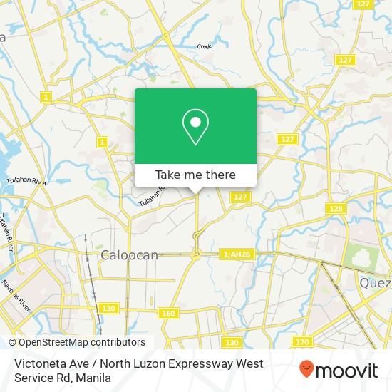 Victoneta Ave / North Luzon Expressway West Service Rd map