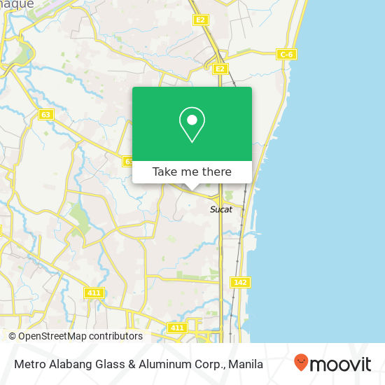 Metro Alabang Glass & Aluminum Corp. map