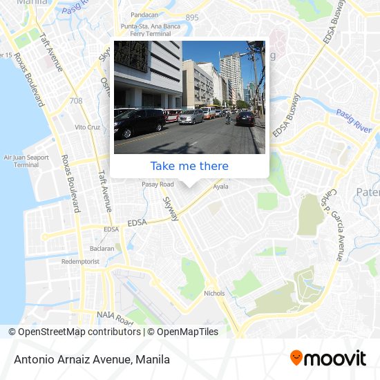 Antonio Arnaiz Avenue map