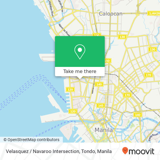 Velasquez / Navaroo Intersection, Tondo map