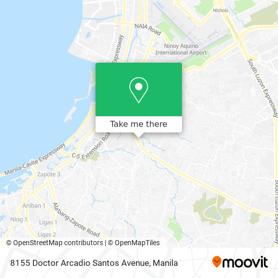 8155 Doctor Arcadio Santos Avenue map