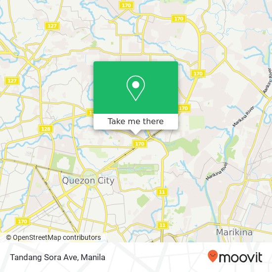 Tandang Sora Ave map