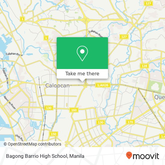 Bagong Barrio High School map