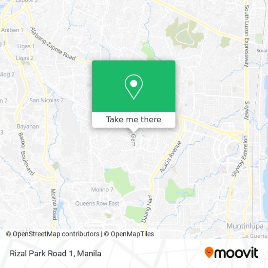 Rizal Park Road 1 map