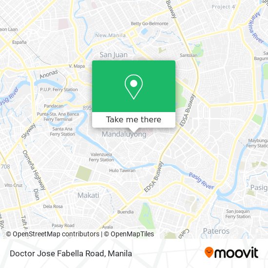 Doctor Jose Fabella Road map