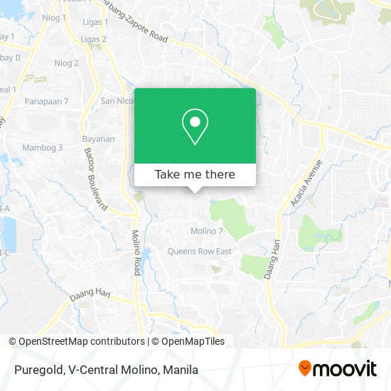 Puregold, V-Central Molino map