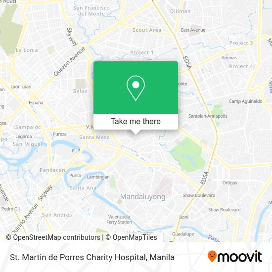 St. Martin de Porres Charity Hospital map