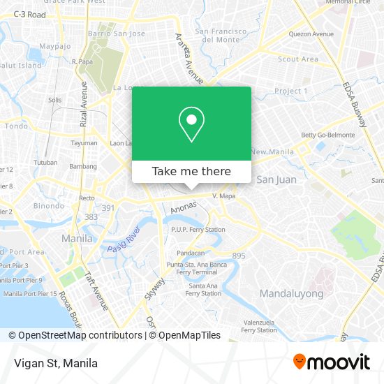 Vigan St map