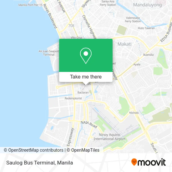 Saulog Bus Terminal map