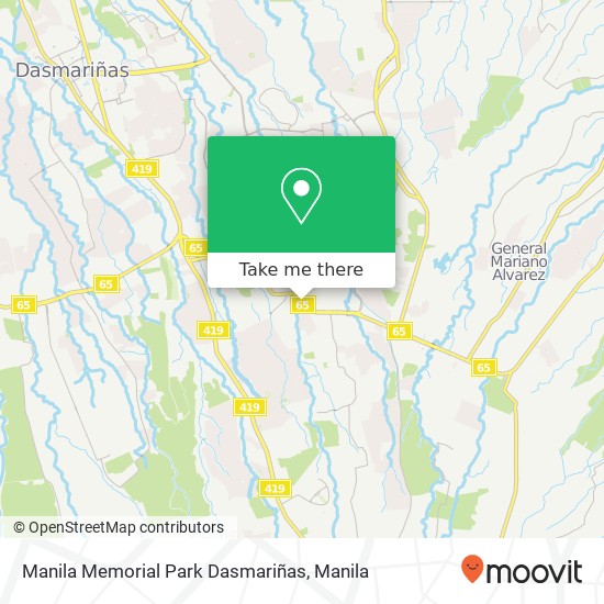 Manila Memorial Park Dasmariñas map