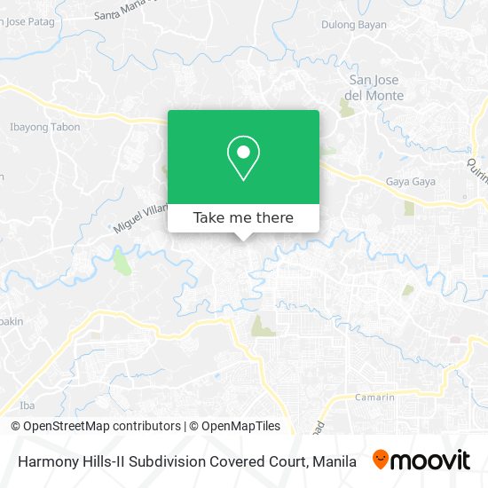 Harmony Hills-II Subdivision Covered Court map
