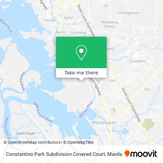 Constantino Park Subdivision Covered Court map