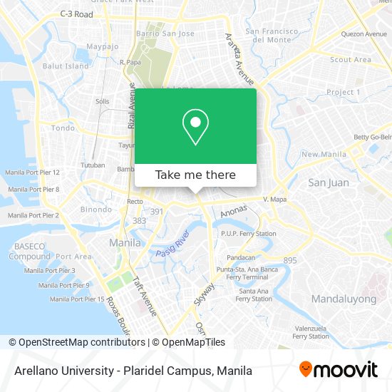 Arellano University - Plaridel Campus map