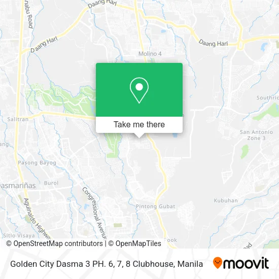 Golden City Dasma 3 PH. 6, 7, 8 Clubhouse map