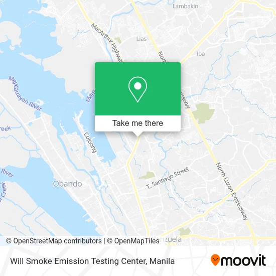 Will Smoke Emission Testing Center map