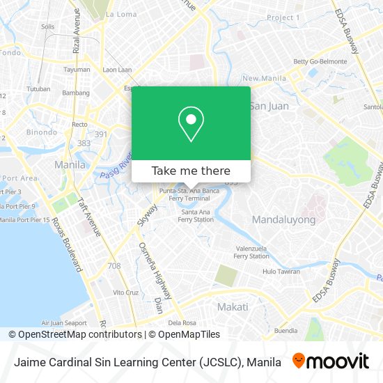 Jaime Cardinal Sin Learning Center (JCSLC) map