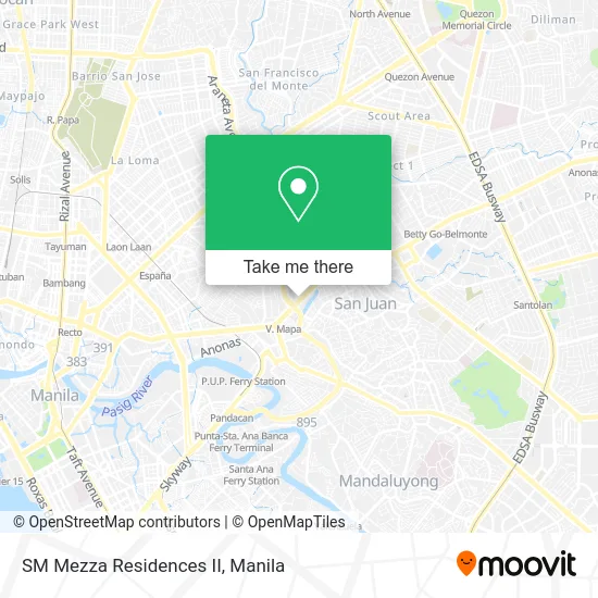 SM Mezza Residences II map