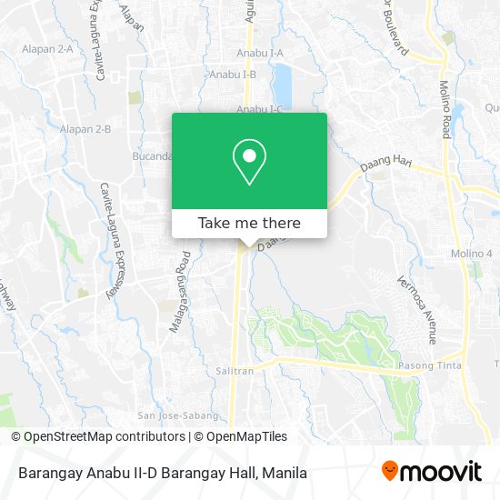 Barangay Anabu II-D Barangay Hall map