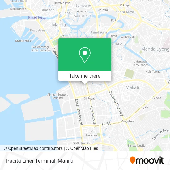 Pacita Liner Terminal map